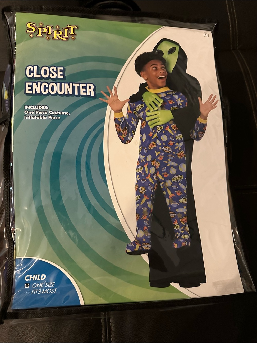 Spirit Close Encounter Kids Alien Costume - Blue, Green & Black